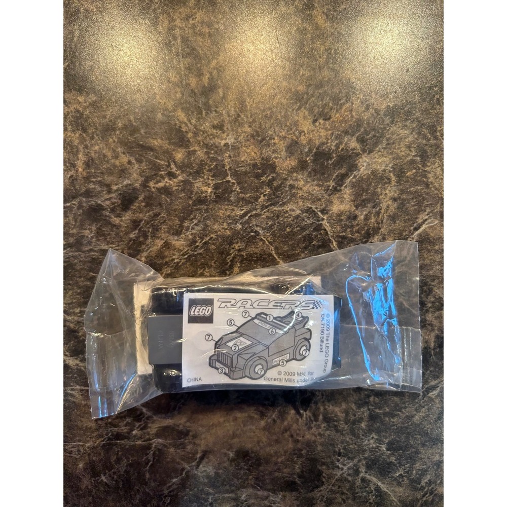 Lego Racers Police Car 2009 General Mills Promotional Set Sealed Black Stickers